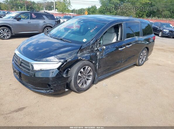 5FNRL6H77NB031211 2022 HONDA ODYSSEY Black Vista tres cuartos delantera izquierda