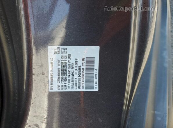5FNRL6H78JB101793 2018 HONDA ODYSSEY Gray 