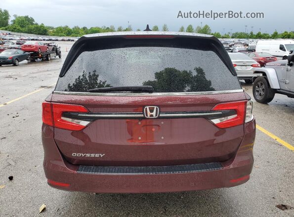 5FNRL6H78MB003061 2021 HONDA ODYSSEY Burgundy Rear view
