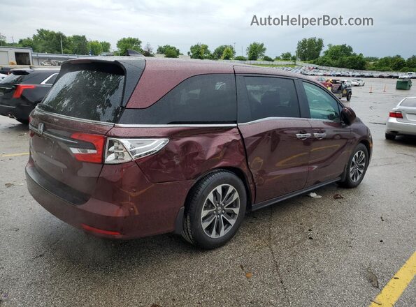 5FNRL6H78MB003061 2021 HONDA ODYSSEY Burgundy Rear right