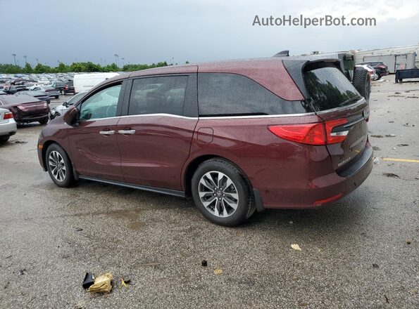 5FNRL6H78MB003061 2021 HONDA ODYSSEY Burgundy Rear left