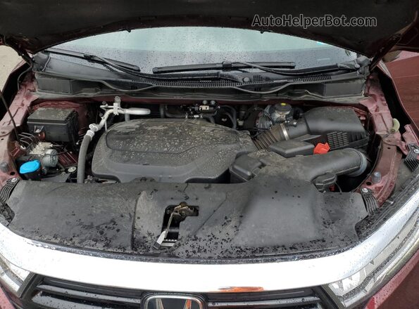 5FNRL6H78MB003061 2021 HONDA ODYSSEY Burgundy Engine compartment view