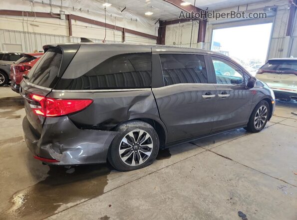5FNRL6H79MB028468 2021 HONDA ODYSSEY Gray Trasero derecho
