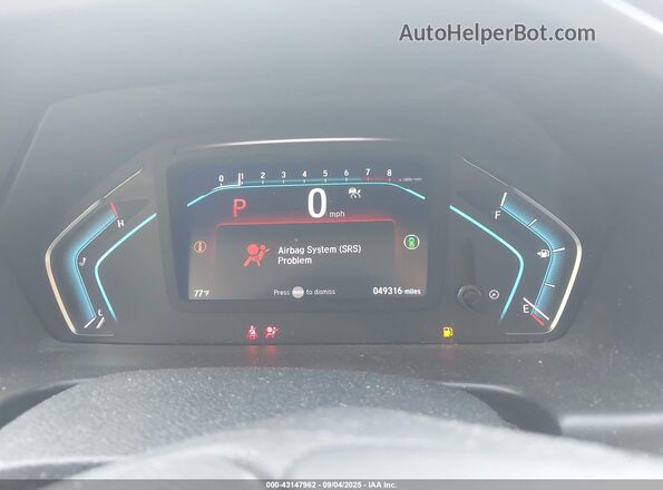 5FNRL6H80MB001992 2021 HONDA ODYSSEY White Vista de los asientos traseros