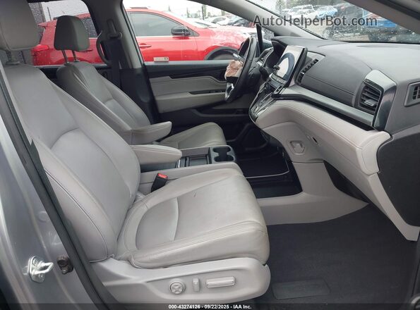 5FNRL6H84MB039466 2021 HONDA ODYSSEY Gray Widok wnętrza z przodu