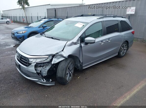 5FNRL6H84MB039466 2021 HONDA ODYSSEY Gray Przód lewy