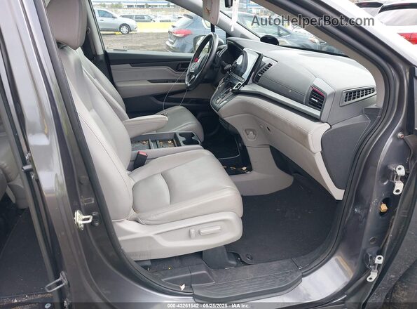 5FNRL6H87LB015158 2020 HONDA ODYSSEY Gray Widok wnętrza z przodu