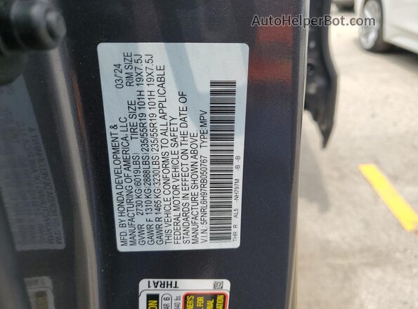 5FNRL6H97RB050767 2024 HONDA ODYSSEY Gray 