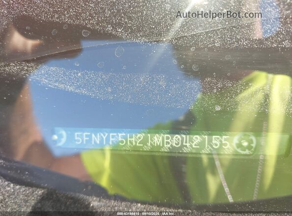 5FNYF5H21MB042155 2021 HONDA PILOT Black 