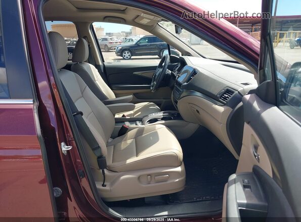 5FNYF5H25NB011038 2022 HONDA PILOT Maroon Սալոնի դիմացի տեսք