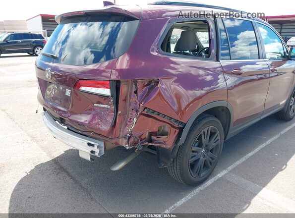 5FNYF5H25NB011038 2022 HONDA PILOT Maroon Դիմացի տեսք