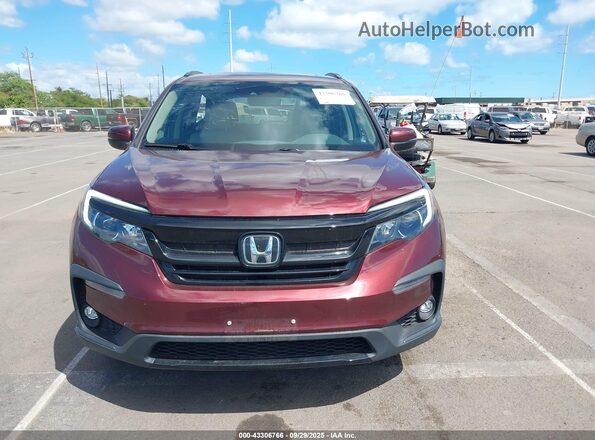 5FNYF5H25NB011038 2022 HONDA PILOT Maroon Սալոնի հետևի տեսք