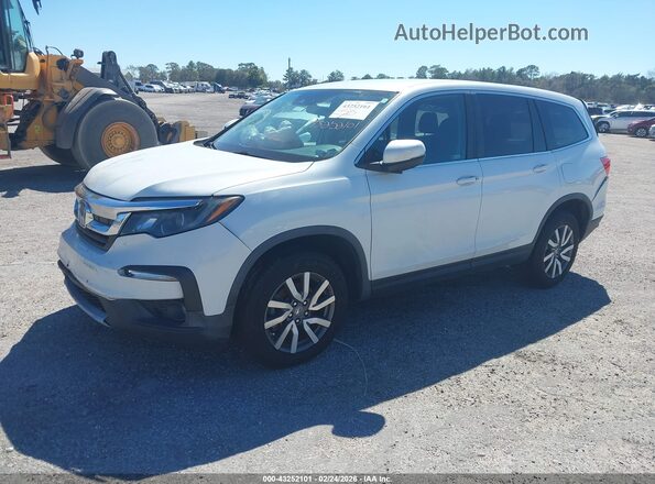 5FNYF5H31LB025329 2020 HONDA PILOT White წინა მარცხენა ხედი სამი მეოთხედიდან