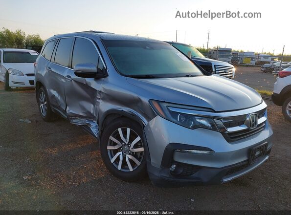 5FNYF5H37MB022288 2021 HONDA PILOT Silver Вид спереду