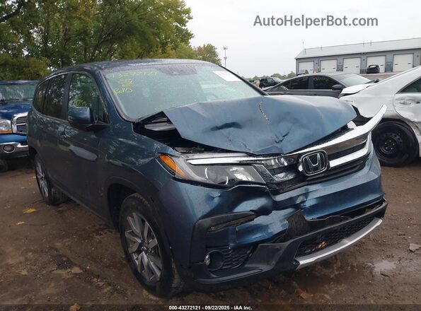 5FNYF5H53MB027408 2021 HONDA PILOT Blue წინა ხედი