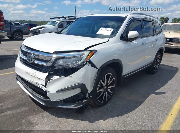 5FNYF5H92MB001689 2021 HONDA PILOT White Առջևի ձախ երեք քառորդ տեսարան
