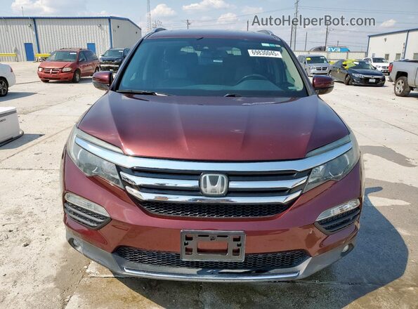 5FNYF6H04JB068202 2018 HONDA PILOT Maroon 
