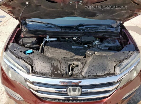 5FNYF6H04JB068202 2018 HONDA PILOT Maroon 