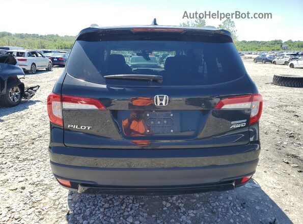 5FNYF6H20MB091935 2021 HONDA PILOT Black Rear view