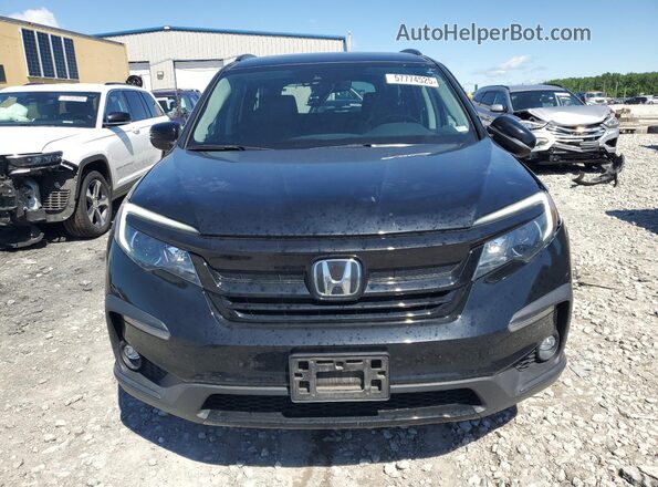 5FNYF6H20MB091935 2021 HONDA PILOT Black Front view