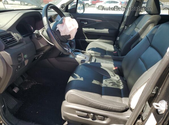 5FNYF6H20MB091935 2021 HONDA PILOT Black Front interior view