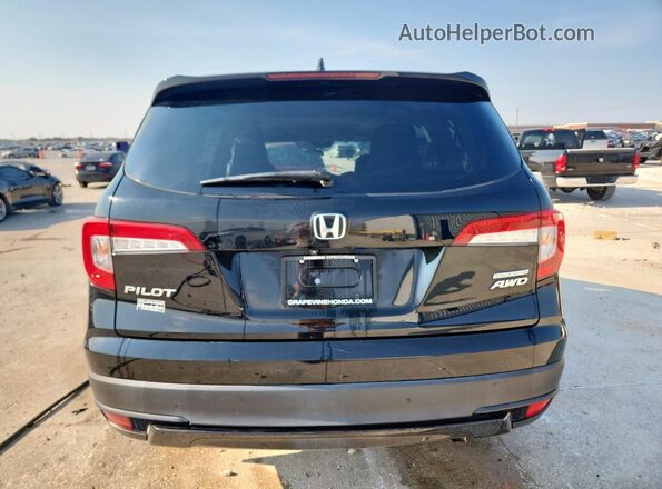 5FNYF6H24MB068125 2021 HONDA PILOT Black Вид ззаду