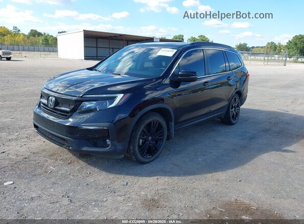 5FNYF6H25MB086018 2021 HONDA PILOT Черный Передняя левая четверть