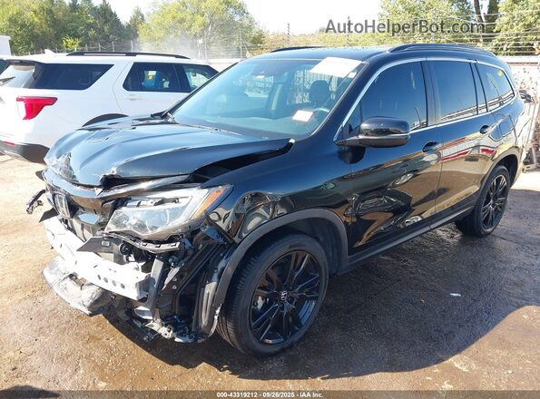 5FNYF6H28MB019915 2021 HONDA PILOT Black წინა მარცხენა ხედი სამი მეოთხედიდან