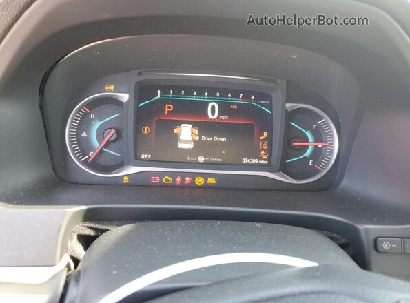 5FNYF6H38MB013945 2021 HONDA PILOT White Instrument cluster view