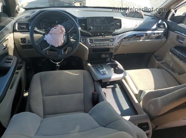 5FNYF6H38MB013945 2021 HONDA PILOT White Dashboard view