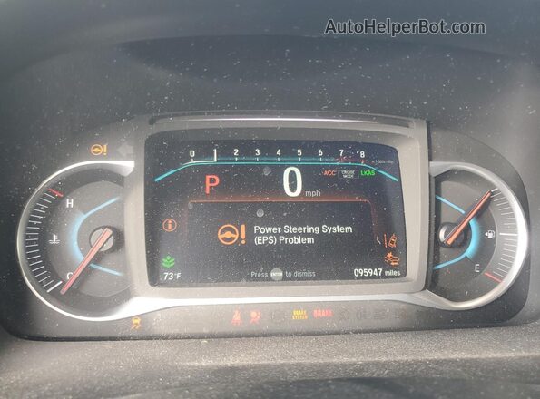5FNYF6H53KB086557 2019 HONDA PILOT White Vista del cuadro de instrumentos