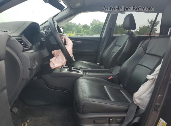 5FNYF6H5XLB028351 2020 HONDA PILOT Gray Вид салону спереду