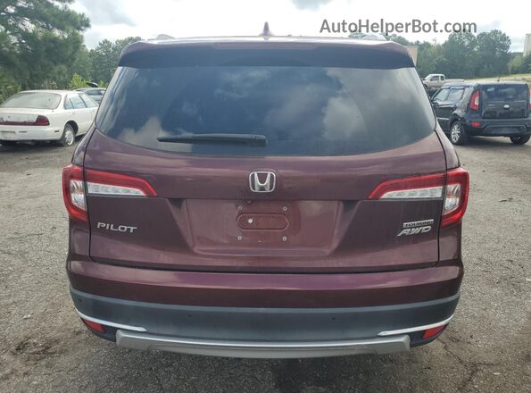 5FNYF6H65LB035166 2020 HONDA PILOT Burgundy Вид ззаду