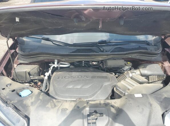 5FNYF6H65LB035166 2020 HONDA PILOT Burgundy Вид підкапотного простору