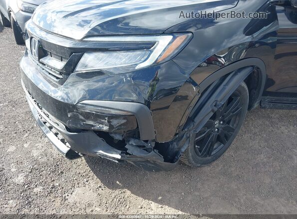 5FNYF6H77LB039745 2020 HONDA PILOT Black წინა ხედი