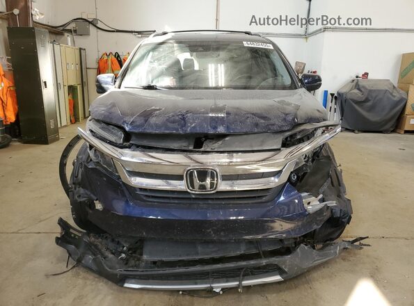 5FNYF6H77MB507166 2021 HONDA PILOT Blue Вид спереду
