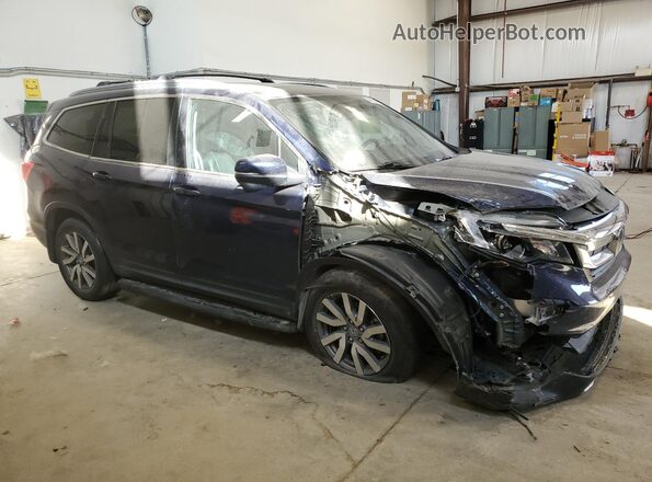 5FNYF6H77MB507166 2021 HONDA PILOT Blue Передня права чверть