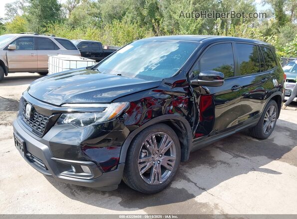 5FNYF7H52KB011936 2019 HONDA PASSPORT Black Przód lewy