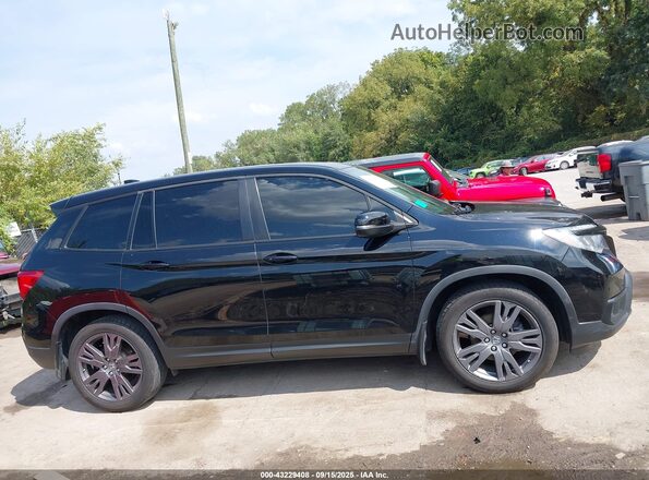 5FNYF7H52KB011936 2019 HONDA PASSPORT Black Widok wnętrza z tyłu