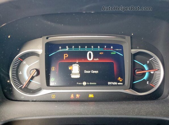 5FNYF7H97MB011906 2021 HONDA PASSPORT Gray ხელსაწყოთა პანელის ხედი