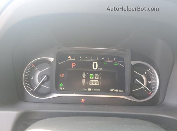 5FNYF8H54RB020153 2024 HONDA PASSPORT White Widok zestawu wskaźników