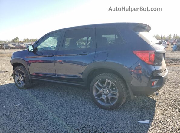 5FNYF8H55NB024139 2022 HONDA PASSPORT Blue Rear left