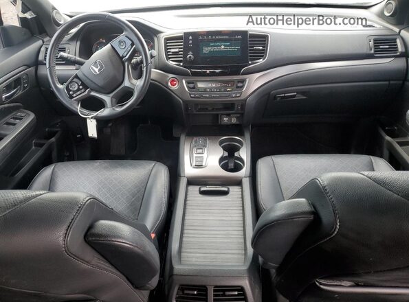 5FNYF8H57MB035500 2021 HONDA PASSPORT Black წინა პანელის ხედი