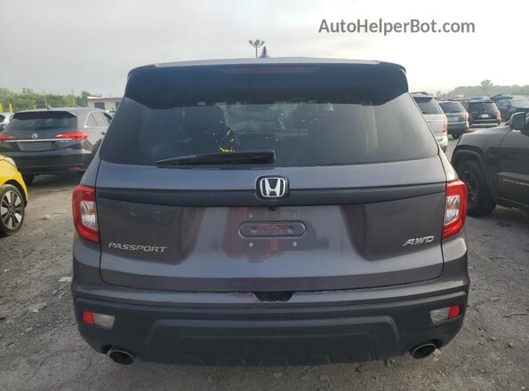 5FNYF8H58MB040205 2021 HONDA PASSPORT Gray Rear view