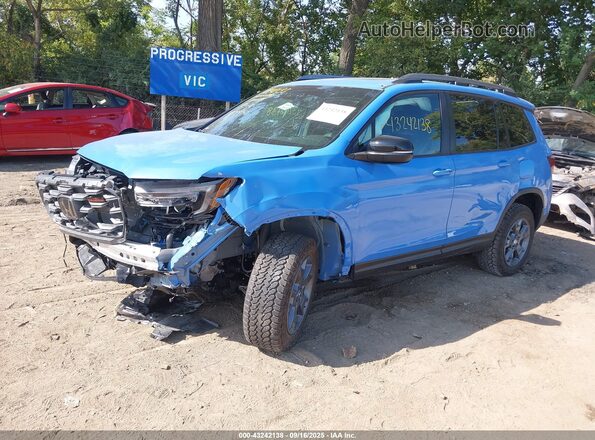 5FNYF8H64SB002850 2025 HONDA PASSPORT Blue Przód lewy