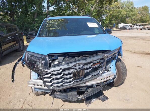 5FNYF8H64SB002850 2025 HONDA PASSPORT Blue Widok wnętrza z tyłu