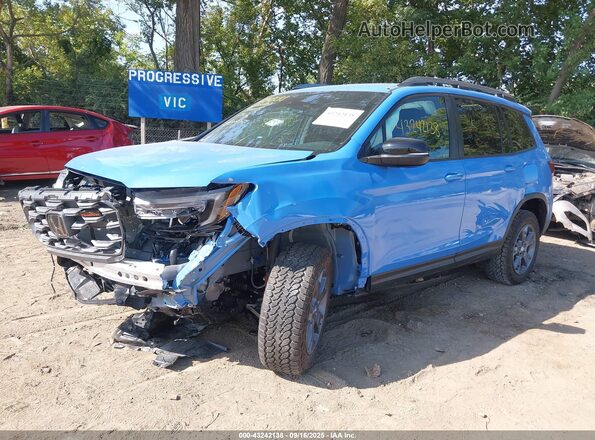 5FNYF8H64SB002850 2025 HONDA PASSPORT Blue Widok z przodu
