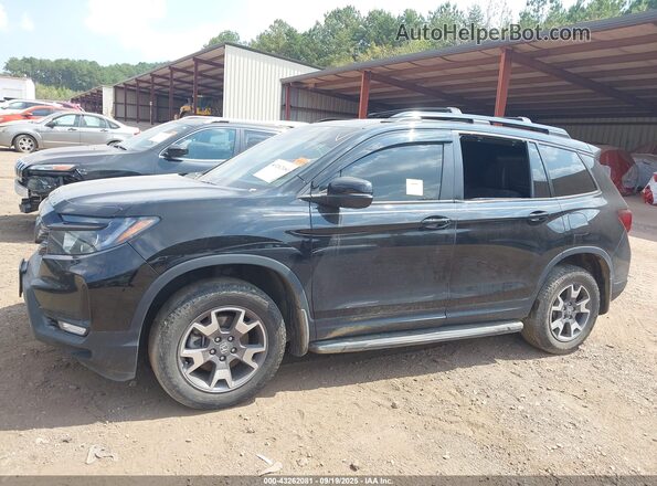 5FNYF8H68NB032163 2022 HONDA PASSPORT Black Widok z przodu