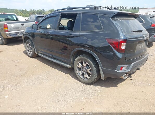 5FNYF8H68NB032163 2022 HONDA PASSPORT Black Tył lewy