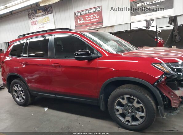 5FNYF8H6XPB022897 2023 HONDA PASSPORT Красный Панорамный вид салона 360°